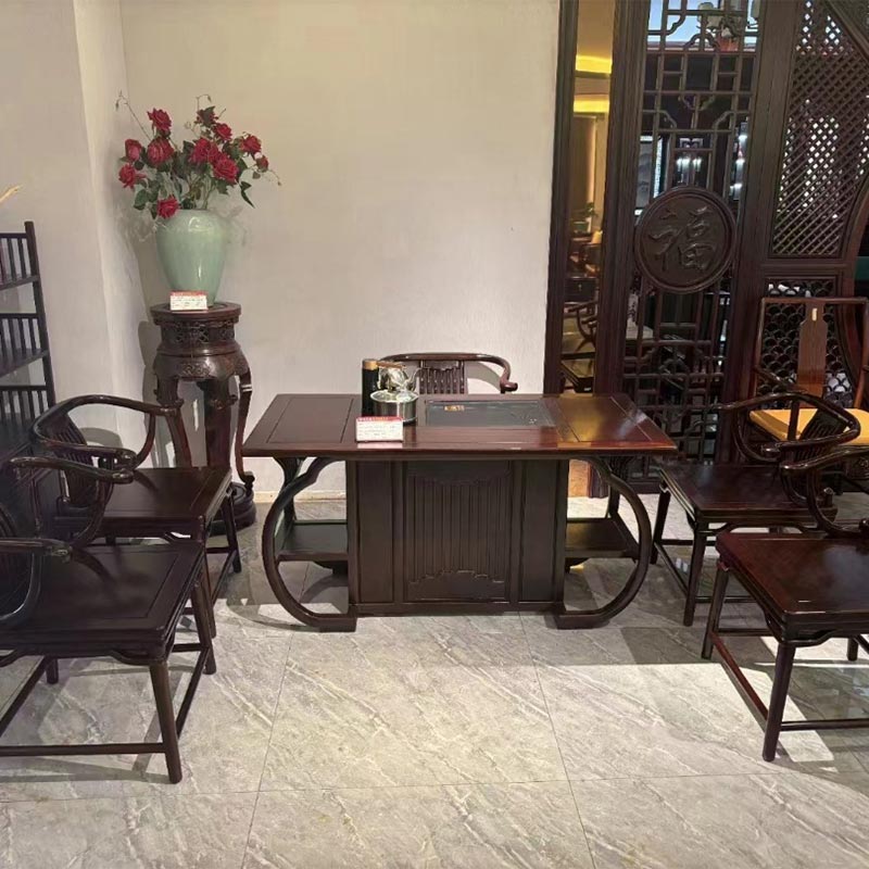 Mesa de té gongfu chino 100% de madera