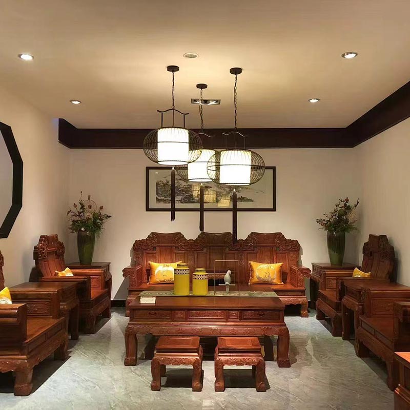 Nuevo Sofá chino de madera maciza de estilo antiguo para sala de estar